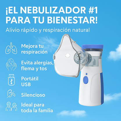 Nebulizador Portátil NebuAir® | Alivio respiratorio al instante💨