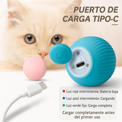 Pelota SmartPet™ 🧠🐾 – El Juguete Inteligente que Mantiene Activo a tu Gato 😺
