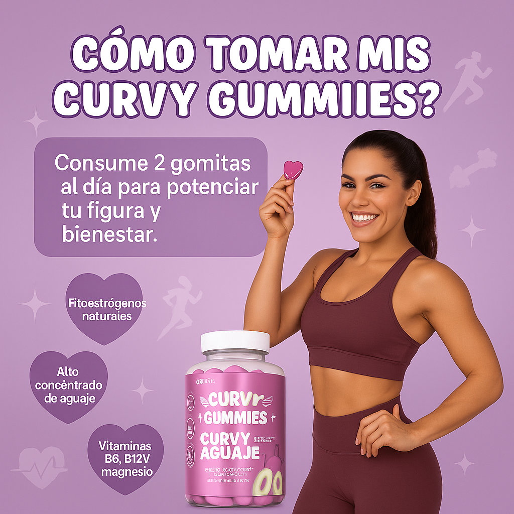 🍑 Curvy Gummies™ | El secreto natural para unas curvas soñadas